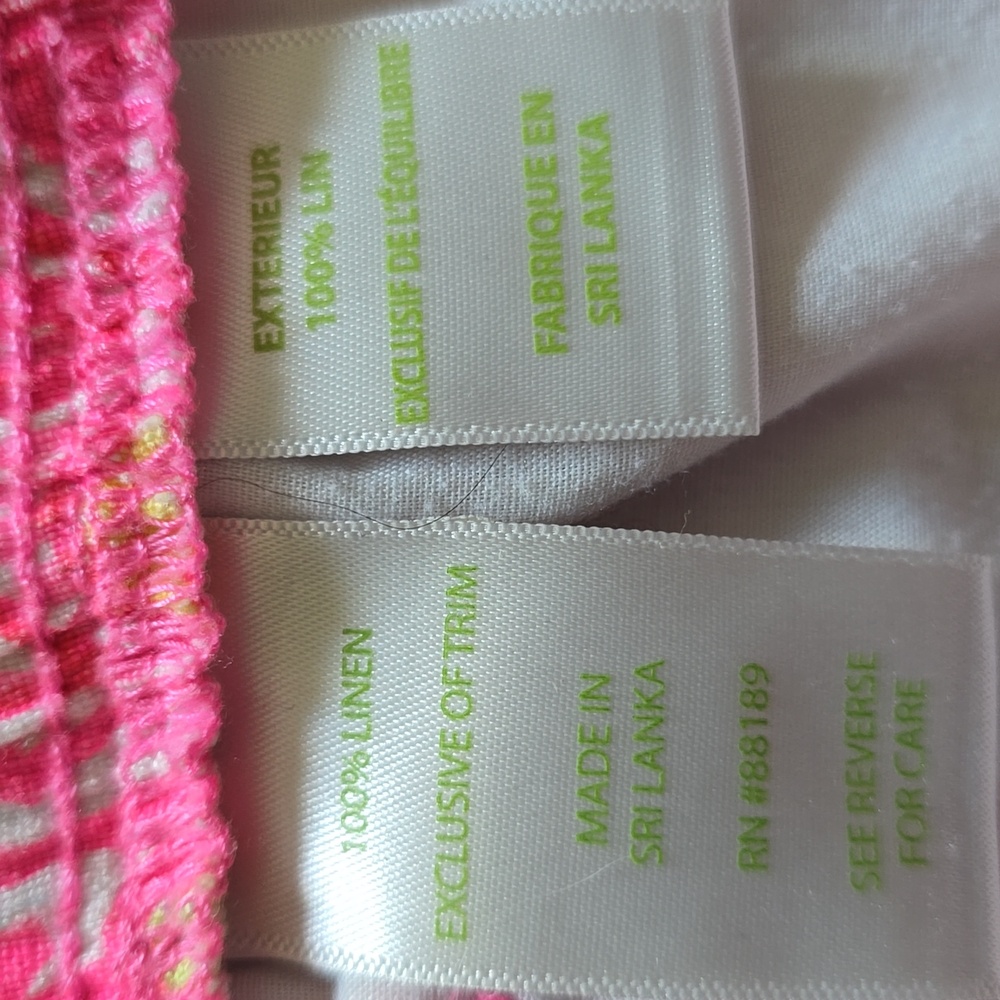 Lilly Pulitzer Pink and Yellow Women's Shorts, "Kinis In The Keys." - Picture 4 of 8